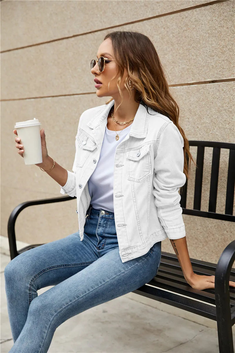 Isabelle Fournier | Slim Fit Denim Jacket For Women