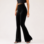 Isla Thompson | Ribbed Velvet Flare Trousers