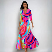 Isla Kensington | Women’s Floral Maxi Prom Dress