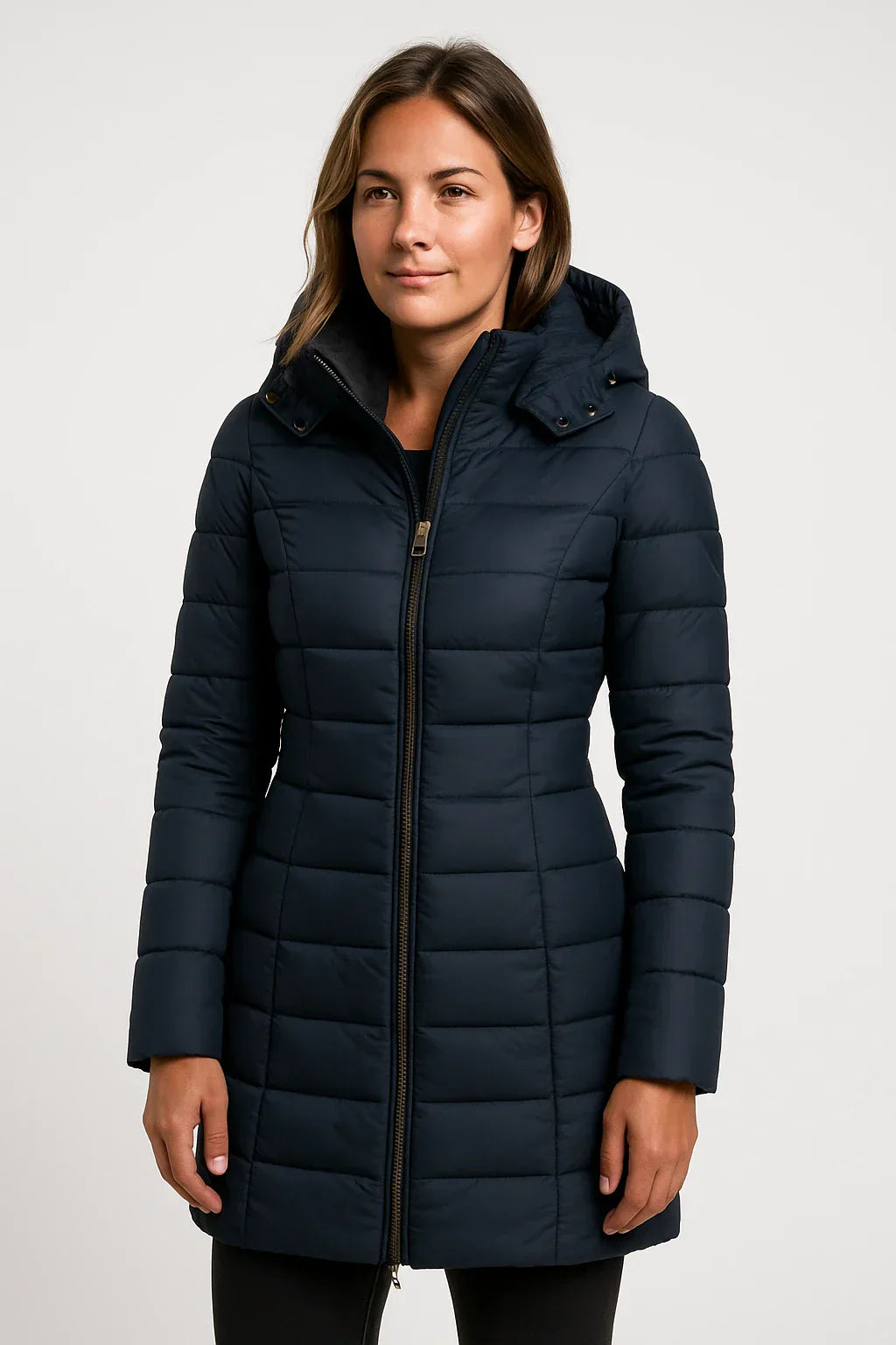 Isla Thornton | Quilted Hooded Puffer Coat