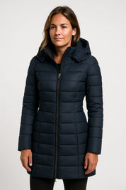 Isla Thornton | Quilted Hooded Puffer Coat