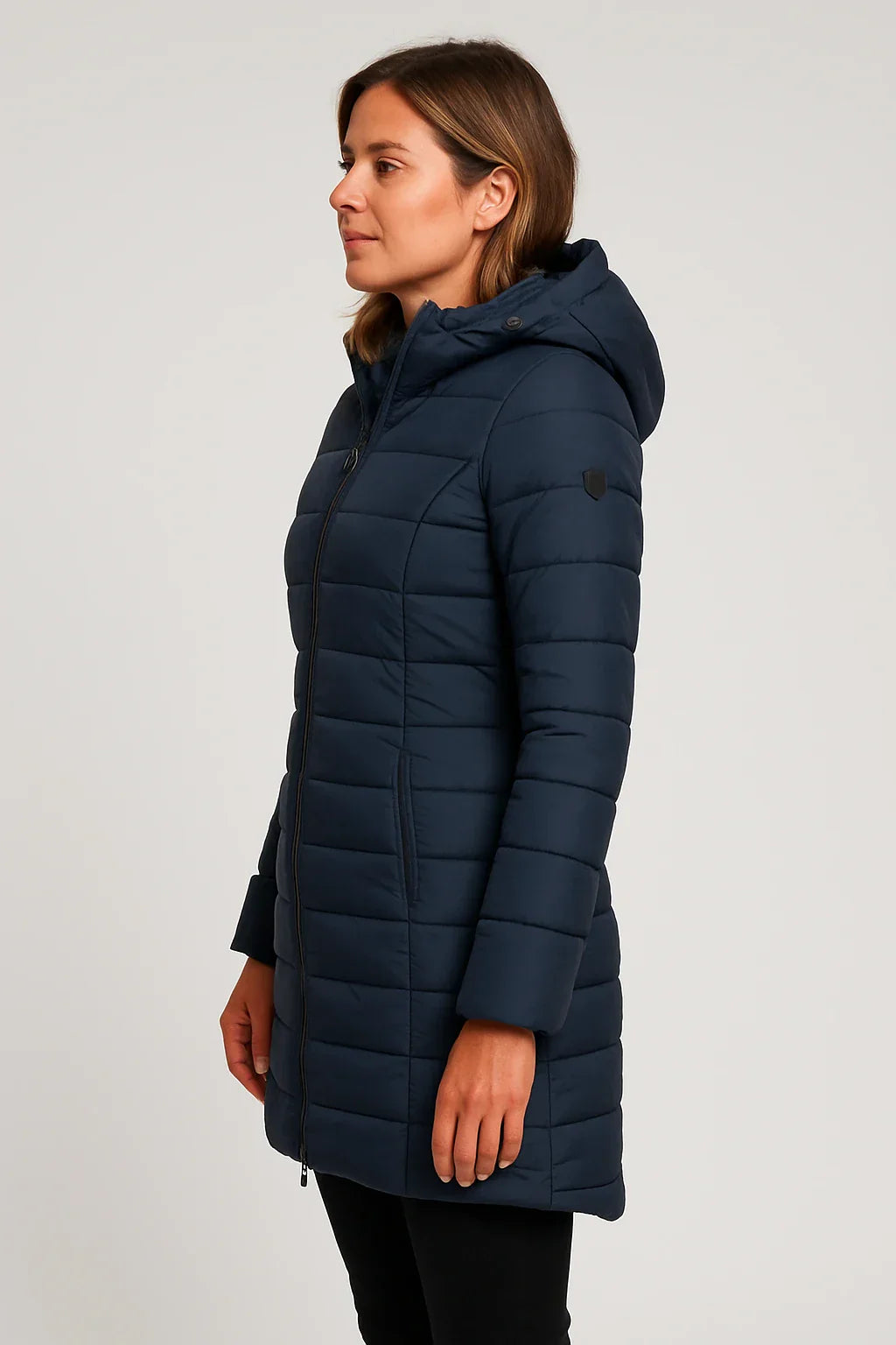 Isla Thornton | Quilted Hooded Puffer Coat