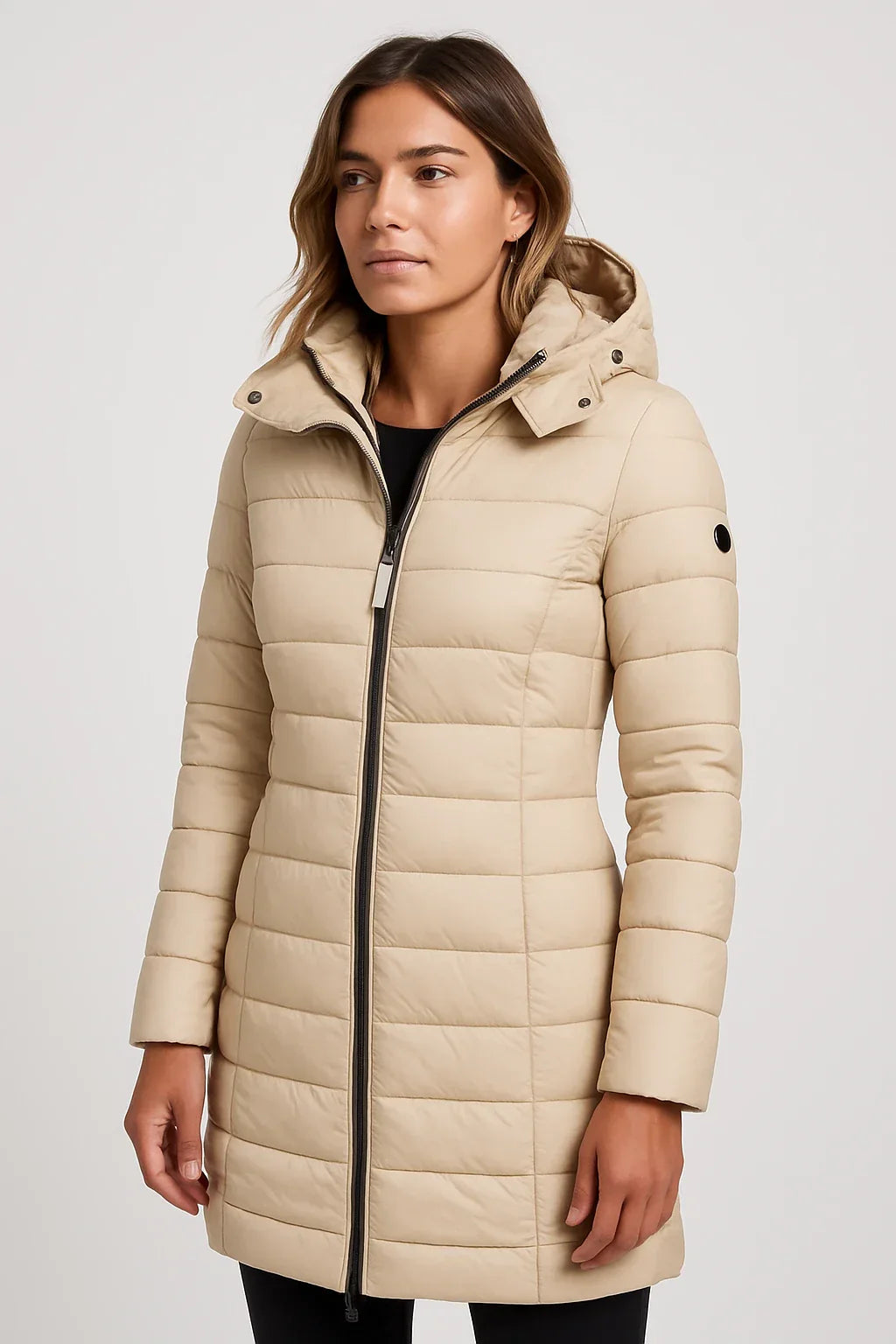 Isla Thornton | Quilted Hooded Puffer Coat