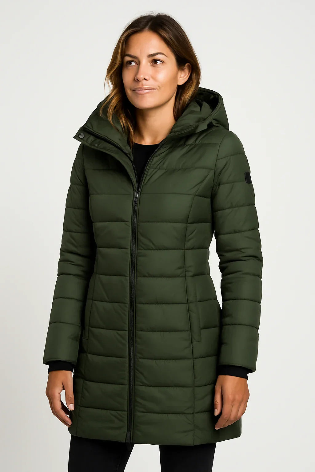 Isla Thornton | Quilted Hooded Puffer Coat