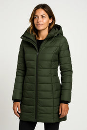 Isla Thornton | Quilted Hooded Puffer Coat