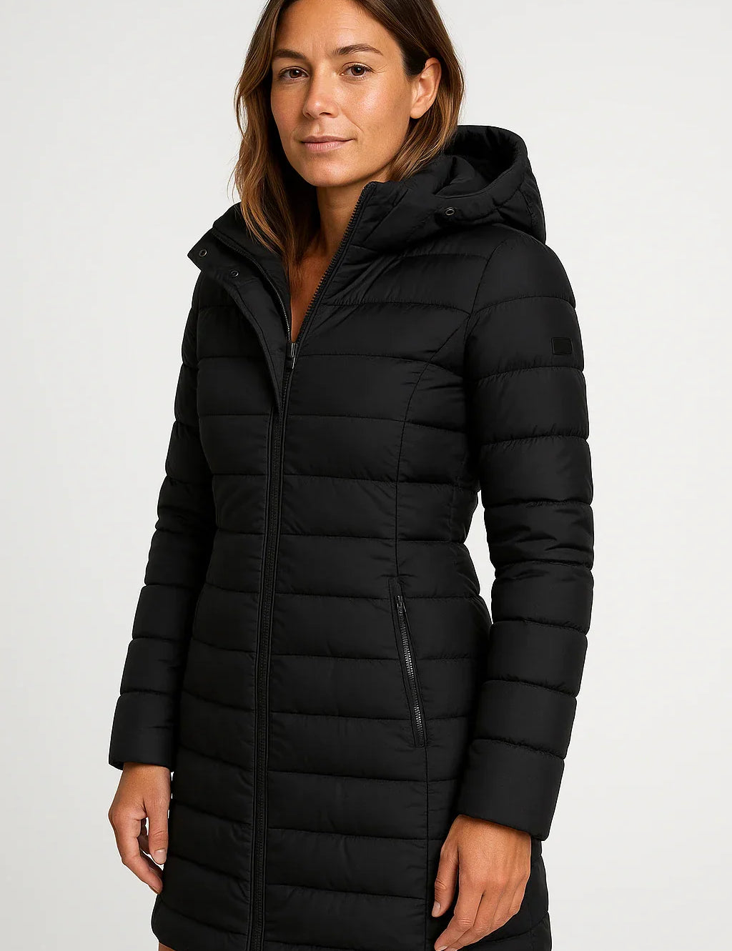 Isla Thornton | Quilted Hooded Puffer Coat