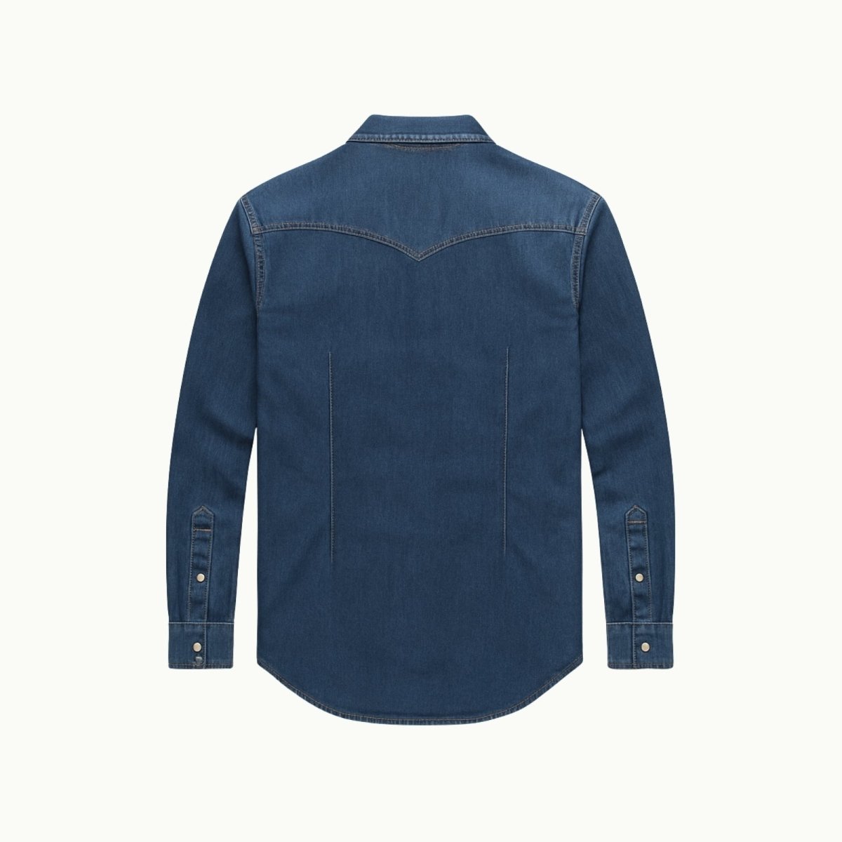 Jackson Hayes | Navy Blue Denim Shirt For Men