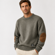 James Holloway | Vintage Knit Sweater with Elbow Patches
