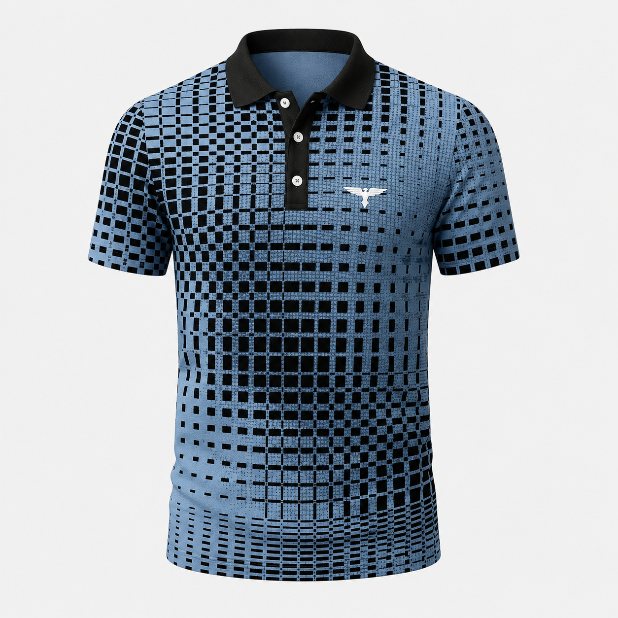 James Thornton | Stretch Polo Shirt for Men – Geometric Print