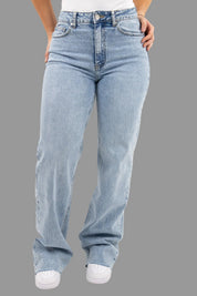 Joana | Women's Wide Leg Stretch Denim Boyfriend Jeans
