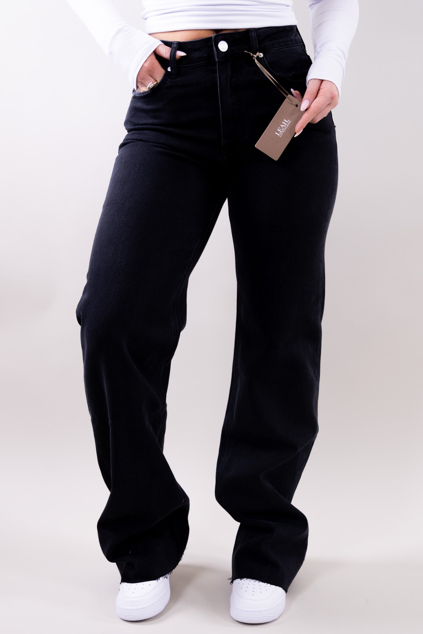 Joana | Women's Wide Leg Stretch Denim Boyfriend Jeans