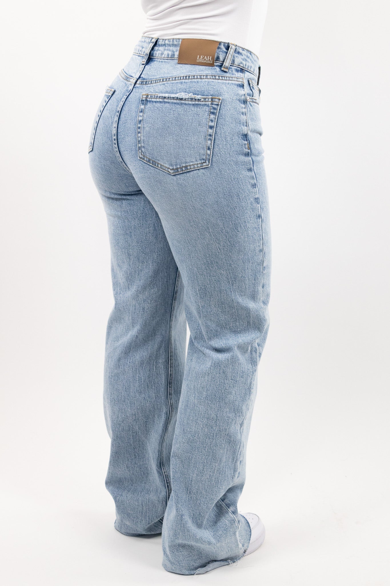 Joana | Women's Wide Leg Stretch Denim Boyfriend Jeans