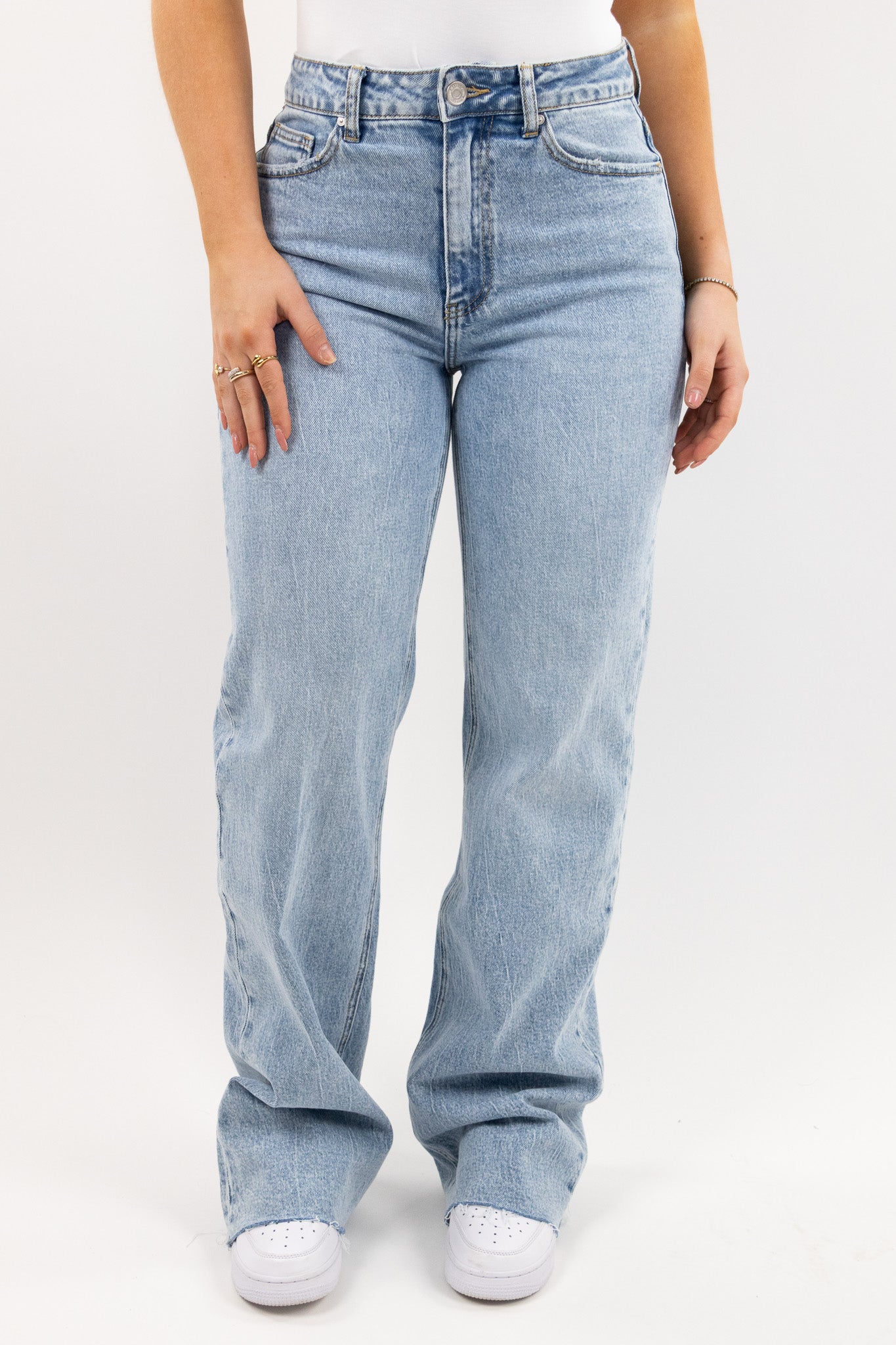 Joana | Women's Wide Leg Stretch Denim Boyfriend Jeans