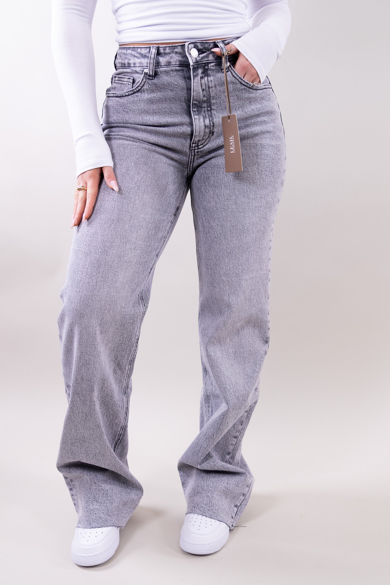 Joana | Women's Wide Leg Stretch Denim Boyfriend Jeans