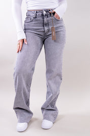 Joana | Women's Wide Leg Stretch Denim Boyfriend Jeans