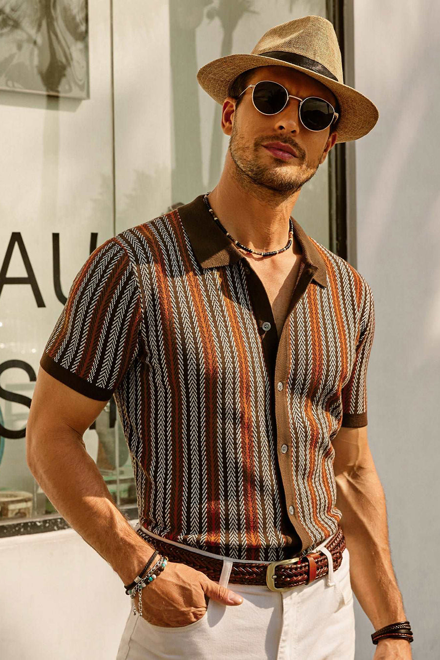 Joseph Montgomery | Knit Polo Shirt For Men