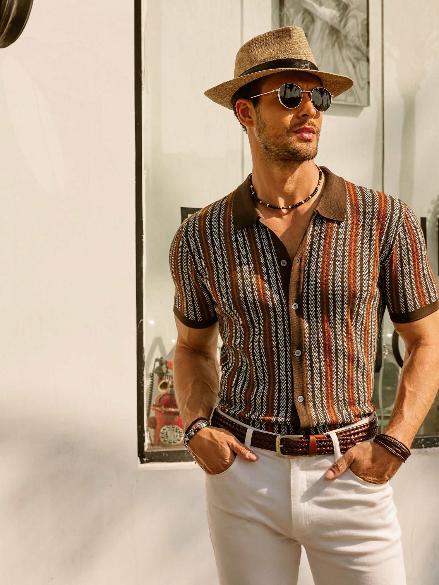 Joseph Montgomery | Knit Polo Shirt For Men