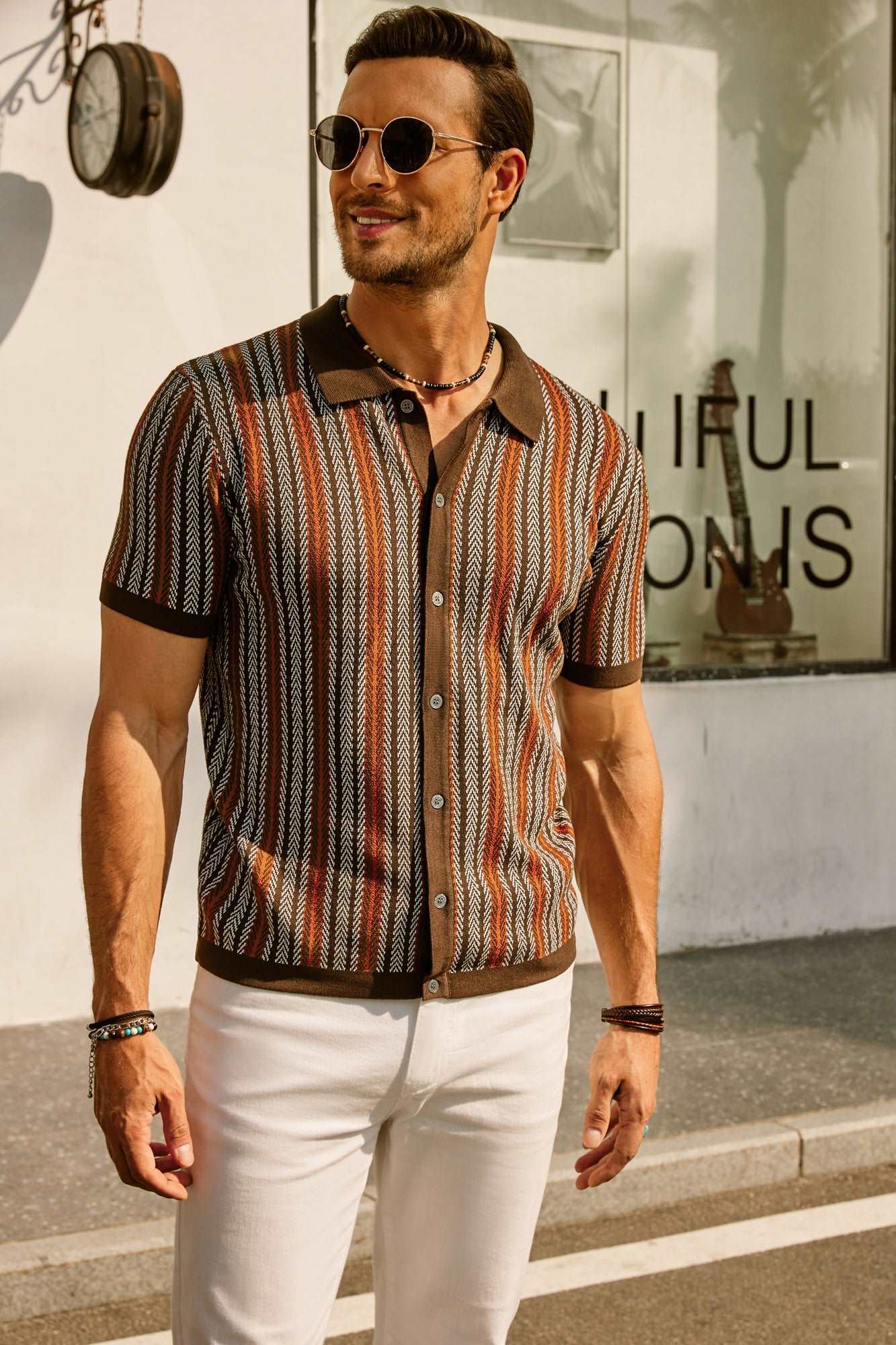 Joseph Montgomery | Knit Polo Shirt For Men