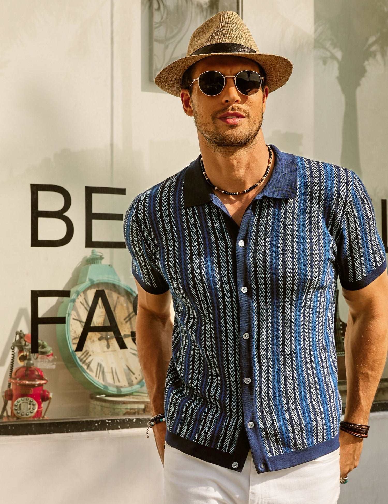 Joseph Montgomery | Knit Polo Shirt For Men