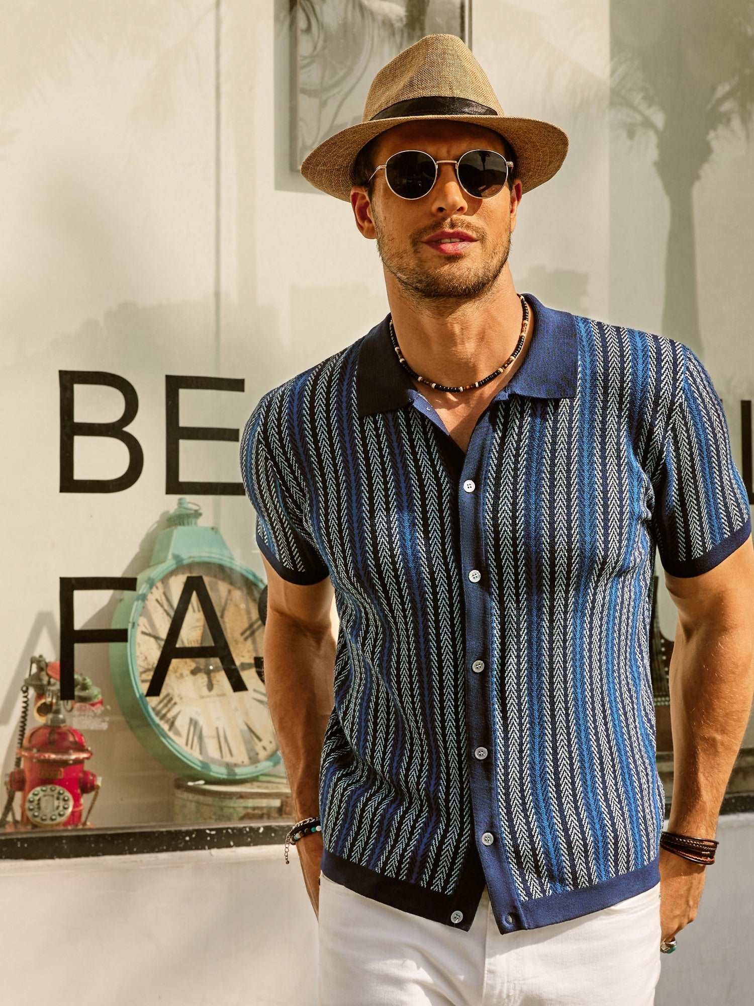 Joseph Montgomery | Knit Polo Shirt For Men
