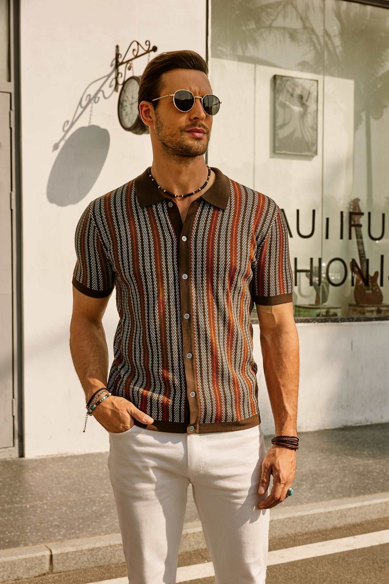 Joseph Montgomery | Knit Polo Shirt For Men