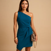 Karis Ellington | One-Shoulder Bow-Tie Dress