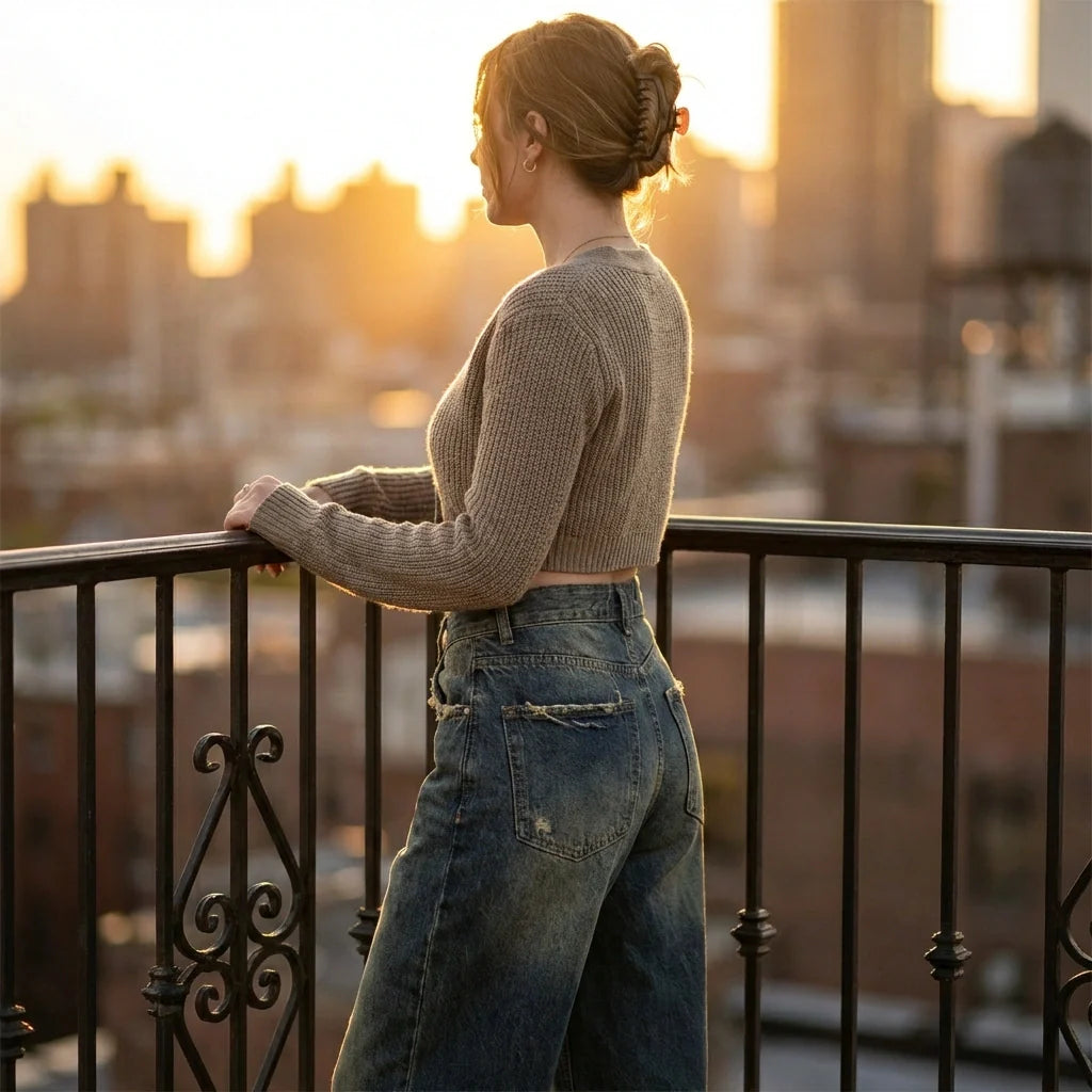 Kaylee | Women's Wide-Leg Vintage Denim Boyfriend Jeans