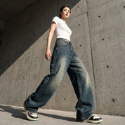 Kaylee | Women's Wide-Leg Vintage Denim Boyfriend Jeans