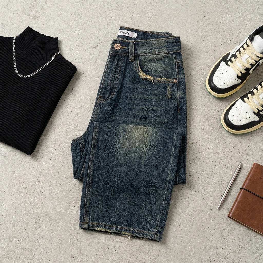 Kaylee | Women's Wide-Leg Vintage Denim Boyfriend Jeans