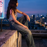 Kaylee | Women's Wide-Leg Vintage Denim Boyfriend Jeans