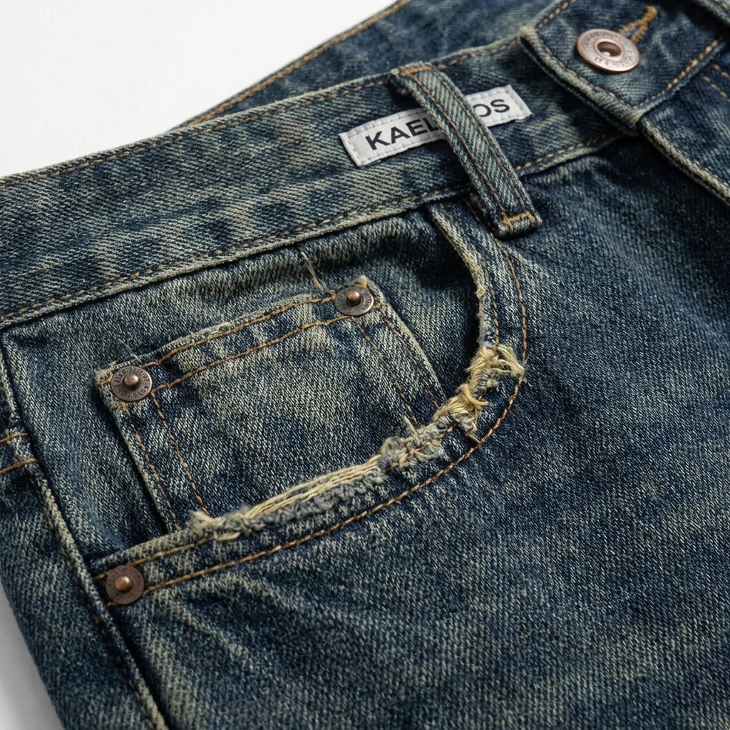 Kaylee | Women's Wide-Leg Vintage Denim Boyfriend Jeans