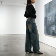 Kaylee | Women's Wide-Leg Vintage Denim Boyfriend Jeans
