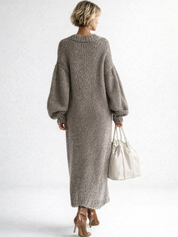 Eleanor Griffiths | Oversized Chunky Knit Maxi Sweater Dress