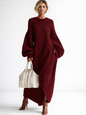 Eleanor Griffiths | Oversized Chunky Knit Maxi Sweater Dress
