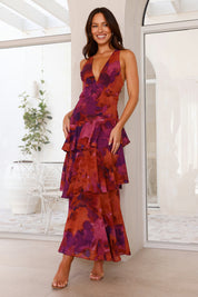 Leah Roberts | Tiered V-Neck Maxi Dress