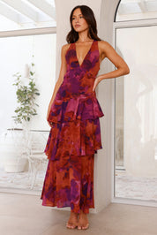 Leah Roberts | Tiered V-Neck Maxi Dress