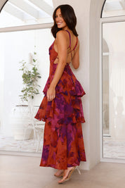 Leah Roberts | Tiered V-Neck Maxi Dress