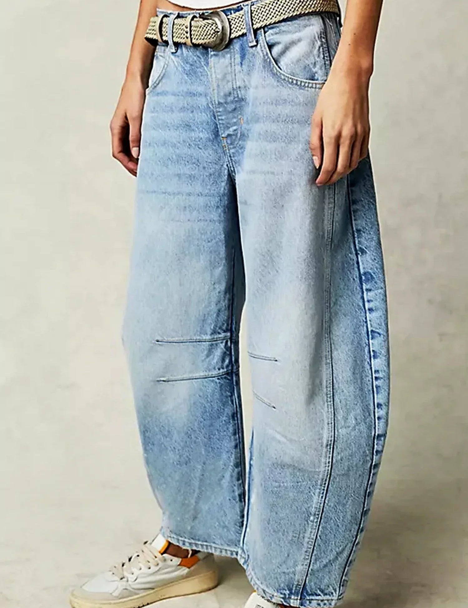 Leilani Monroe | Leopard Print Barrel Jeans For Women