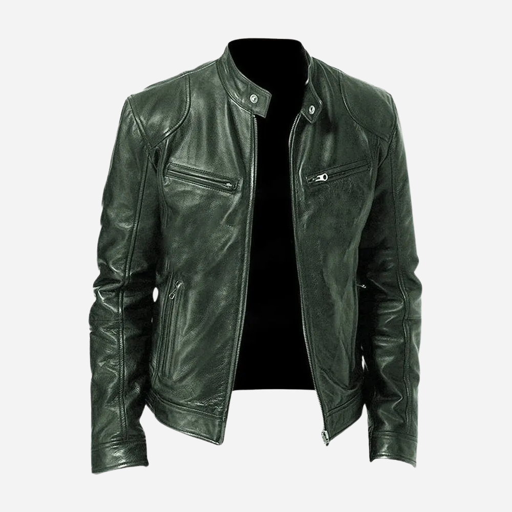 Leonardo Vieri | Biker Bomber Jacket with Urban Edge