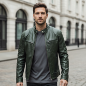 Leonardo Vieri | Biker Bomber Jacket with Urban Edge
