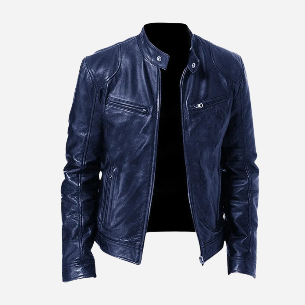 Leonardo Vieri | Biker Bomber Jacket with Urban Edge