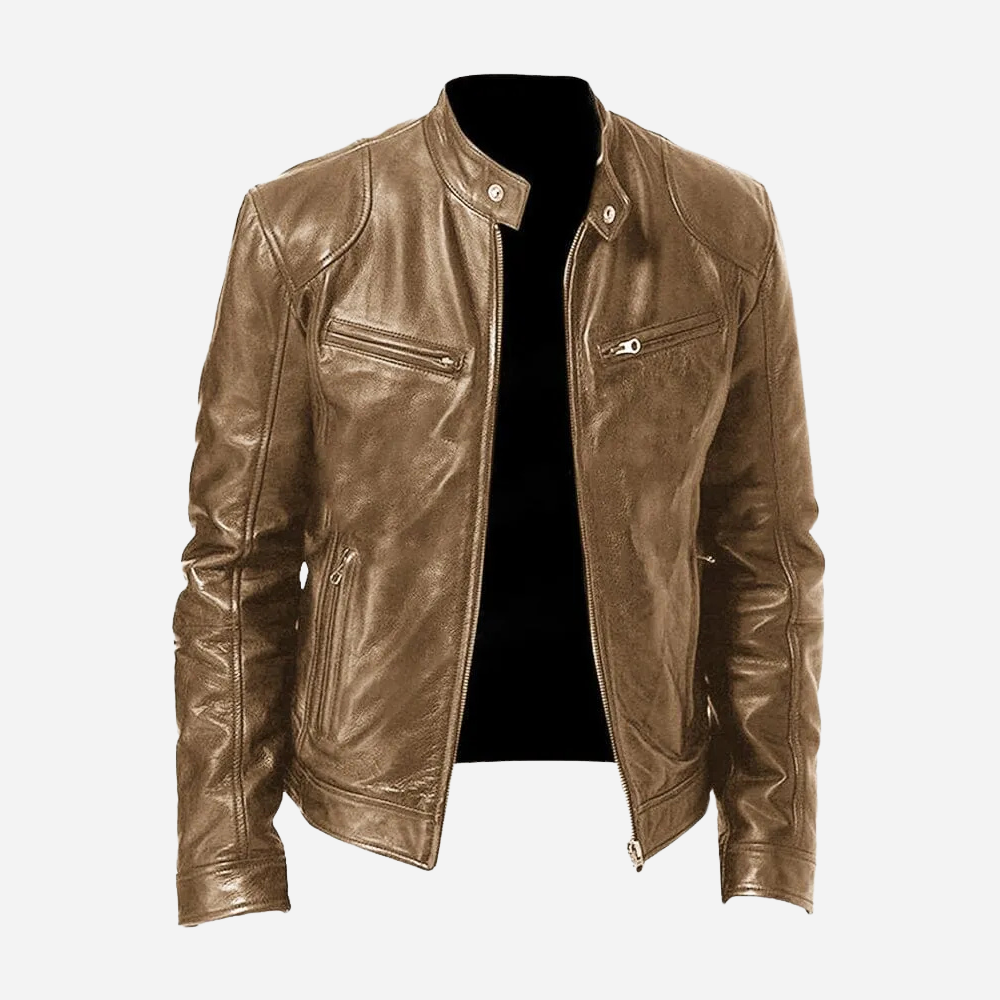 Leonardo Vieri | Biker Bomber Jacket with Urban Edge