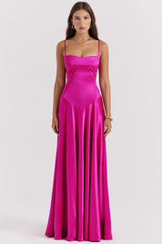 Lily Hawthorne | Satin Maxi Prom Dress