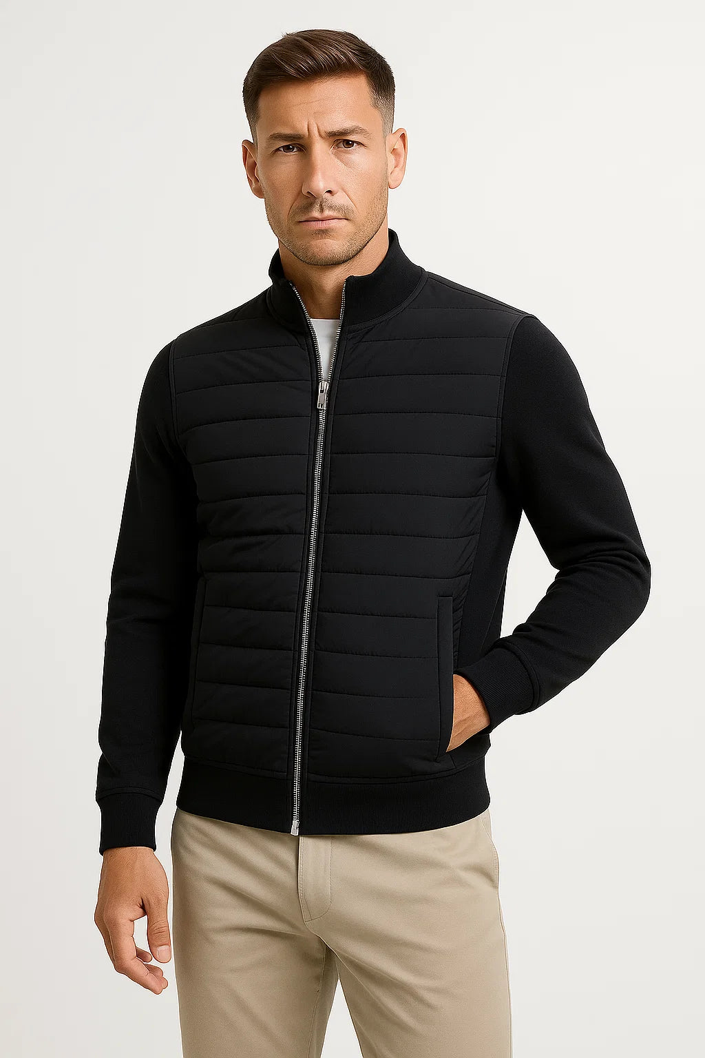 Lorenzo Bellini | Modern Quilted Zip Jacket For Men