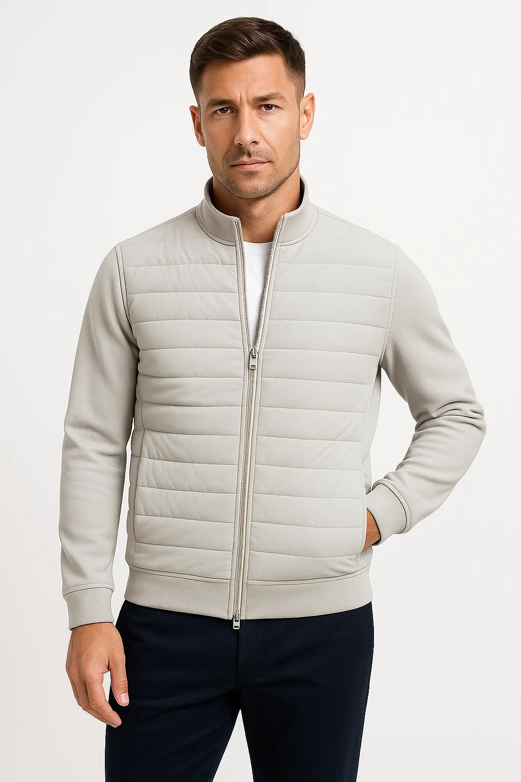 Lorenzo Bellini | Modern Quilted Zip Jacket For Men