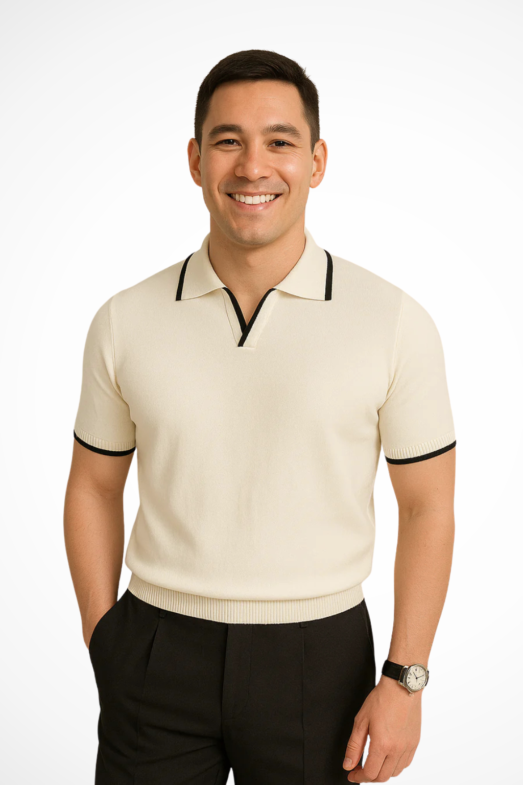 Lorenzo Bellini | Refined Knit Polo Shirt For Men