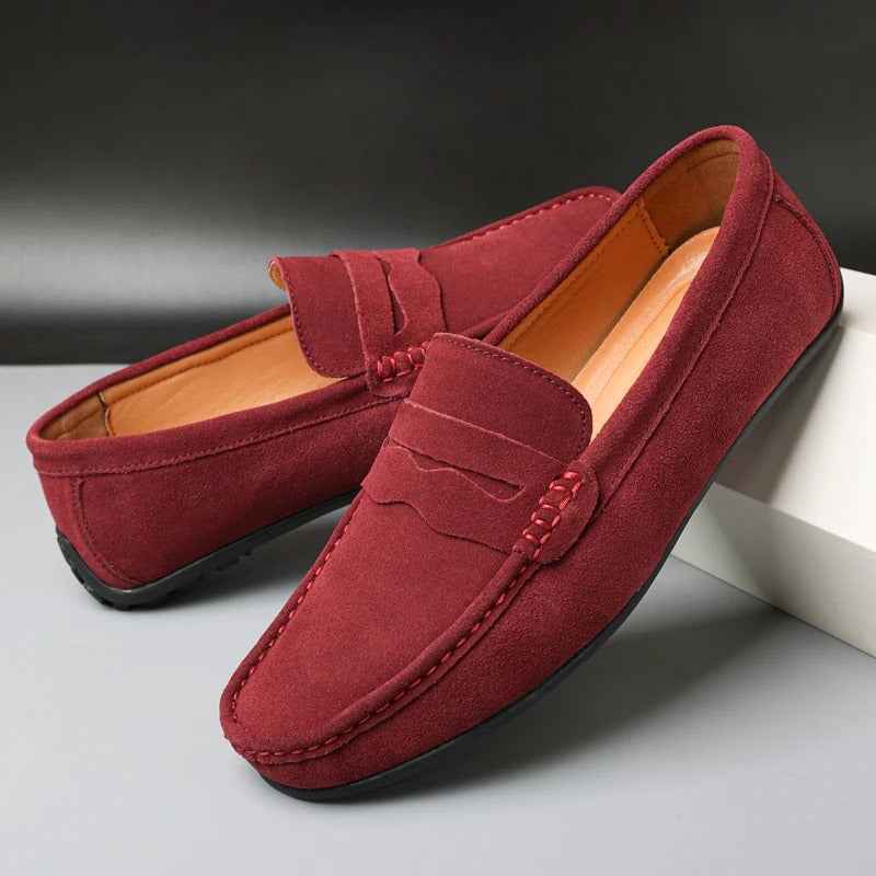 Lorenzo Bianchi | Classic Suede Driving Loafers For Men