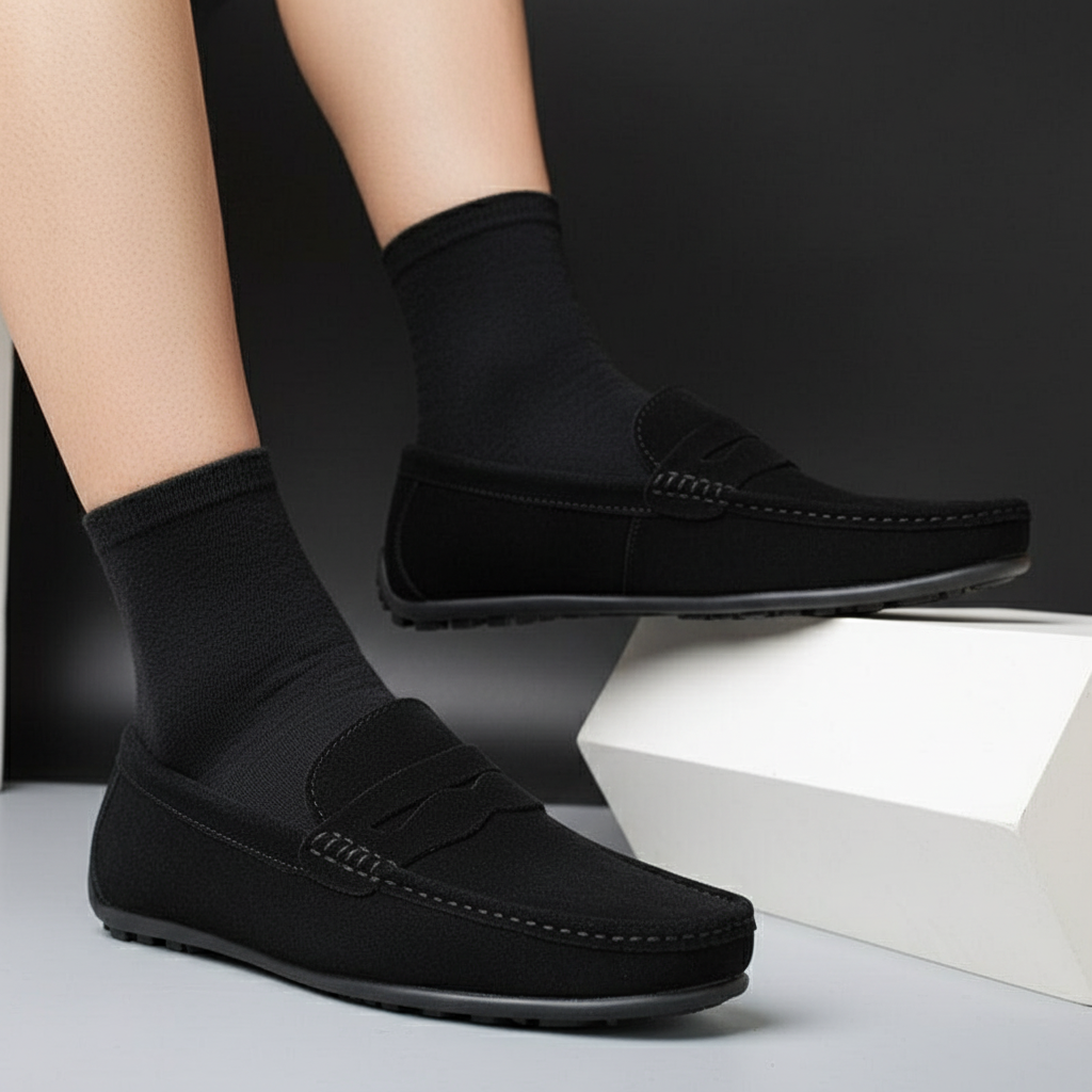 Lorenzo Bianchi | Classic Suede Driving Loafers For Men