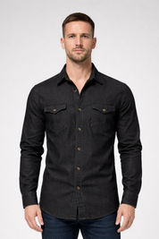 Lorenzo Bianchi | Tailored Denim Shirt for Men