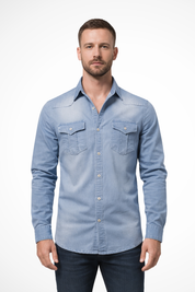 Lorenzo Bianchi | Tailored Denim Shirt for Men
